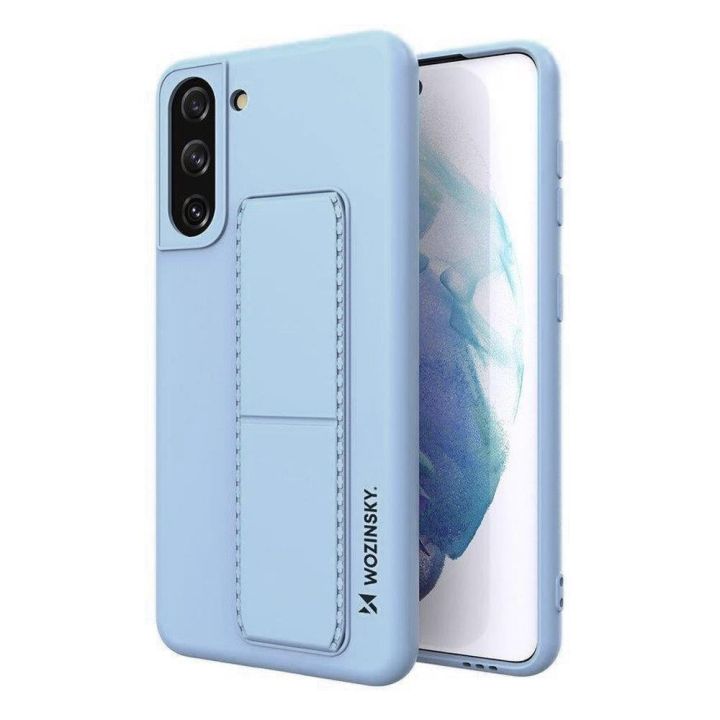 Wozinsky Kickstand Flexible Back Cover Σιλικόνης Light Blue (Galaxy S21+ 5G)