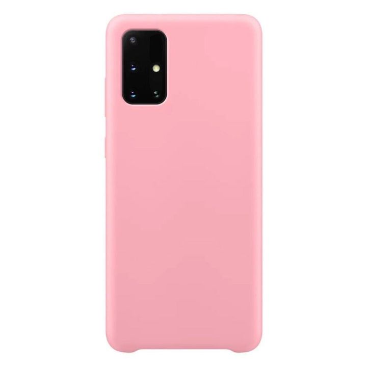 Hurtel Soft Flexible Rubber Back Cover Σιλικόνης Ροζ (Galaxy A72)