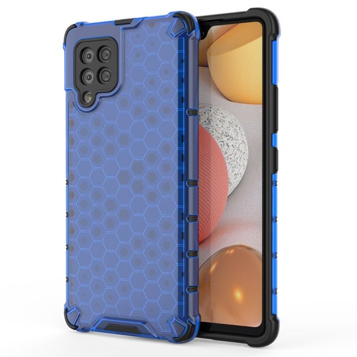 Hurtel Honeycomb Back Cover Πλαστικό Μπλε (Galaxy A42)
