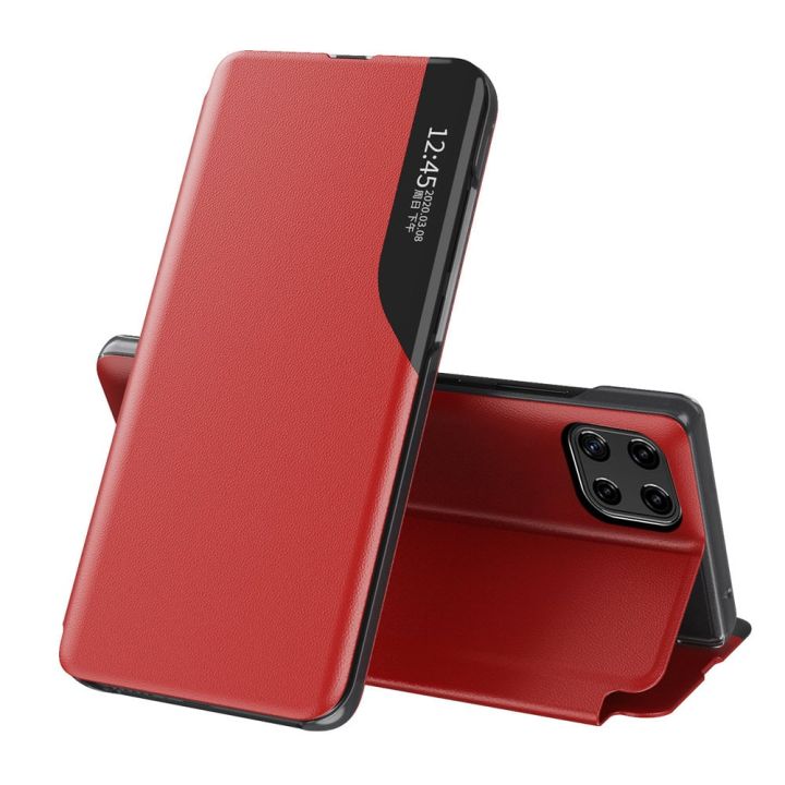 Hurtel Eco Leather View Book Δερματίνης Κόκκινο (Galaxy A22 4G)