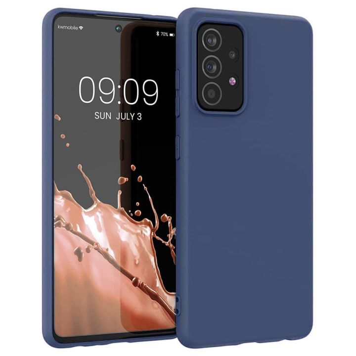Hurtel Soft Flexible Rubber Back Cover Σιλικόνης Μπλε (Galaxy A22 4G)