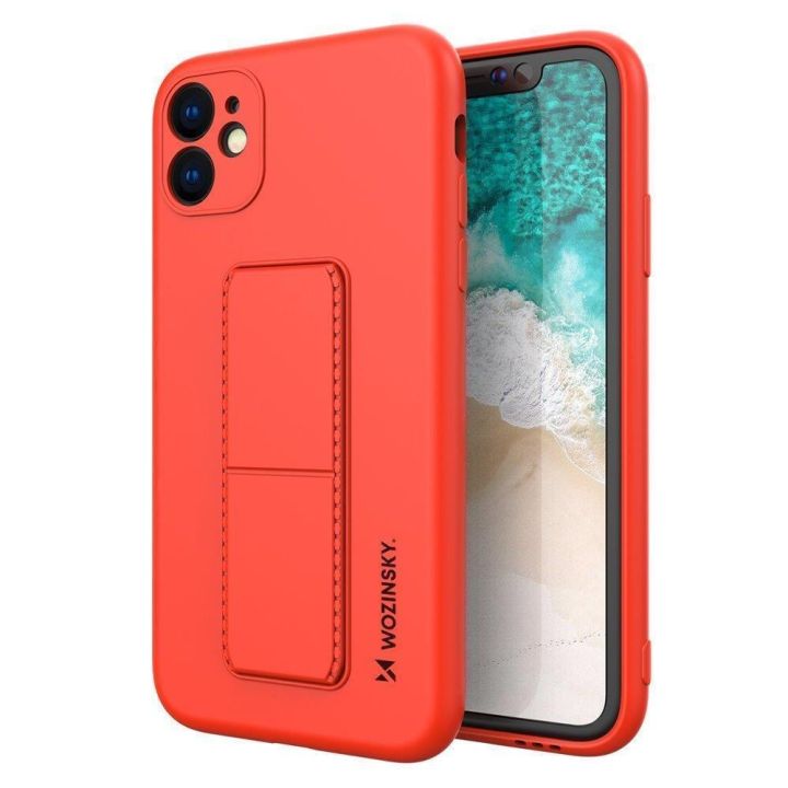 Wozinsky Kickstand Back Cover Σιλικόνης Κόκκινο (Galaxy A72)