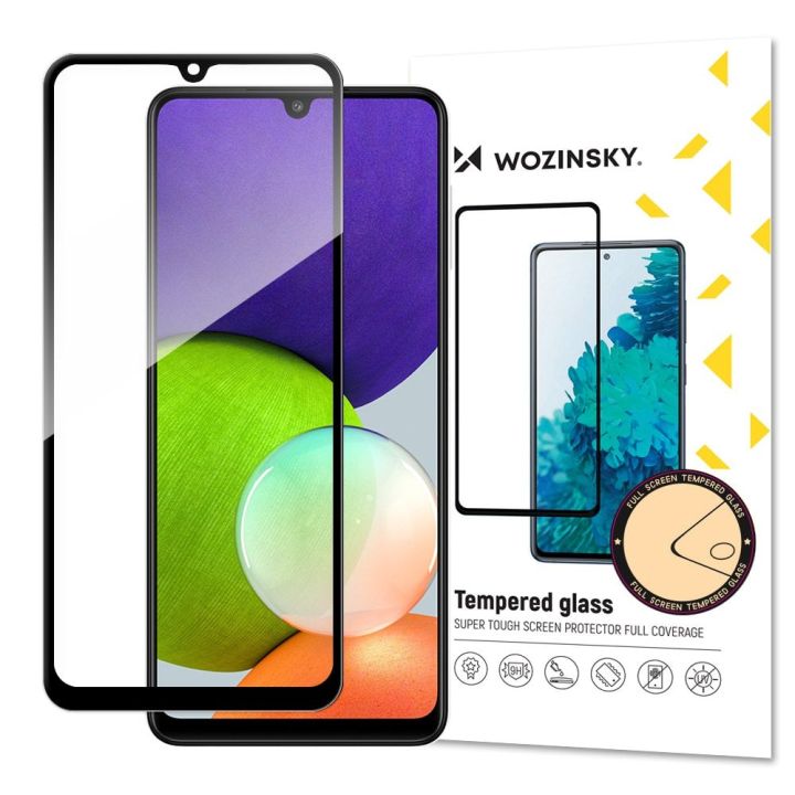 Wozinsky Super Tough Frame Full Glue Full Face Tempered Glass (Galaxy A22 4G)