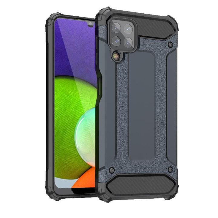 Hurtel Hybrid Armor Back Cover Πλαστικό Μπλε (Galaxy A22 4G)