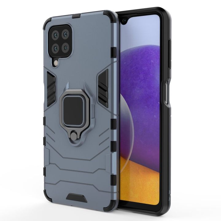 Hurtel Ring Armor Back Cover Πλαστικό Μπλε (Galaxy A22 4G)