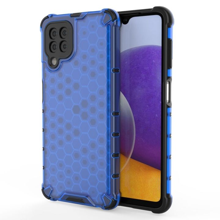 Hurtel Honeycomb Armor Back Cover Σιλικόνης Μπλε (Galaxy A22 4G)