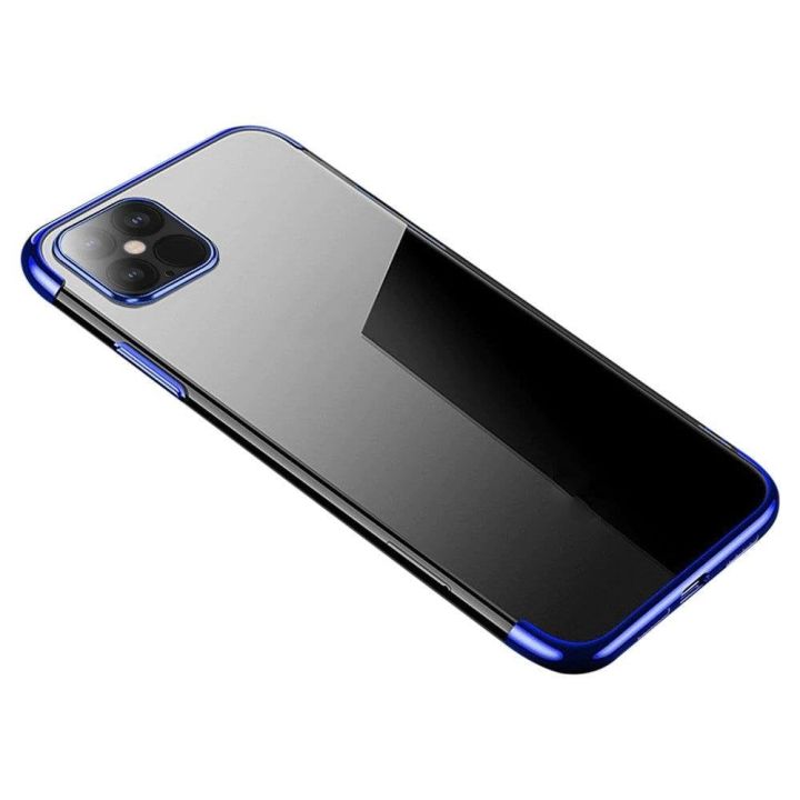 Hurtel Electroplating Back Cover Σιλικόνης 0.3mm Διάφανο / Μπλε (Galaxy A22 4G)
