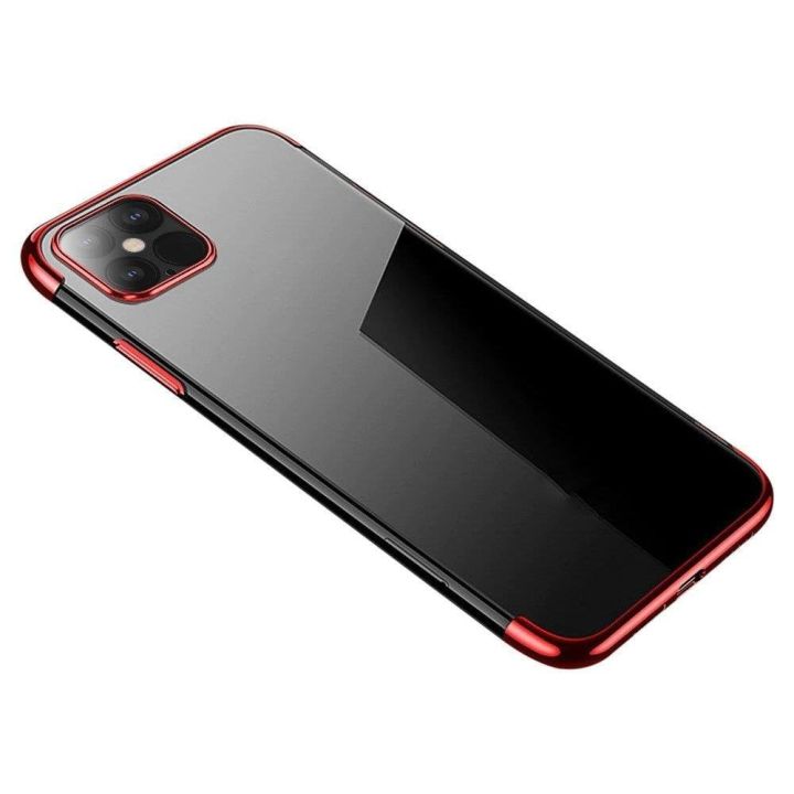 Hurtel Clear Color Electroplating Back Cover Σιλικόνης 0.3mm Κόκκινο (Galaxy A22 4G)