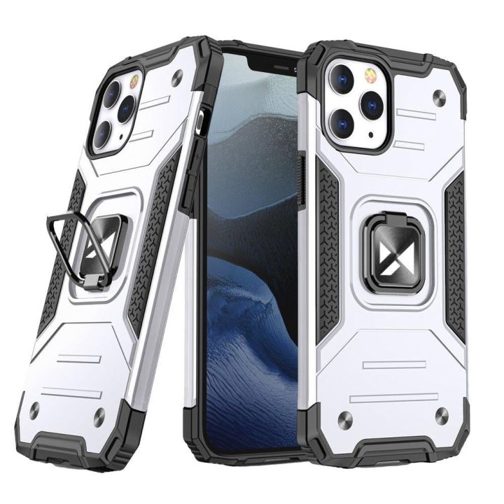 Wozinsky Ring Armor Back Cover Πλαστικό / Σιλικόνης Γκρι (iPhone 13 mini)