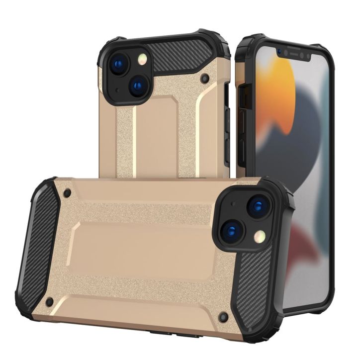 Hurtel Hybrid Armor Back Cover Πλαστικό Χρυσό (iPhone 13 mini)