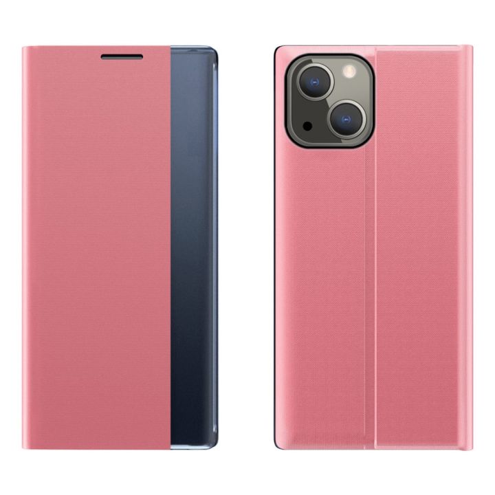 Hurtel Sleep Book Δερματίνης / Πλαστικό Ροζ (iPhone 13 mini)