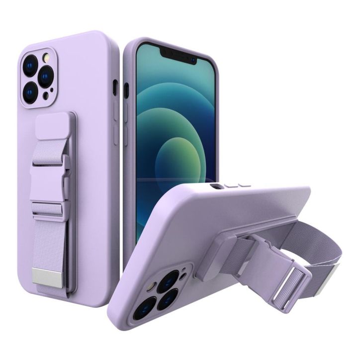 Hurtel Rope Back Cover Σιλικόνης 1mm Μωβ (iPhone 11 Pro)