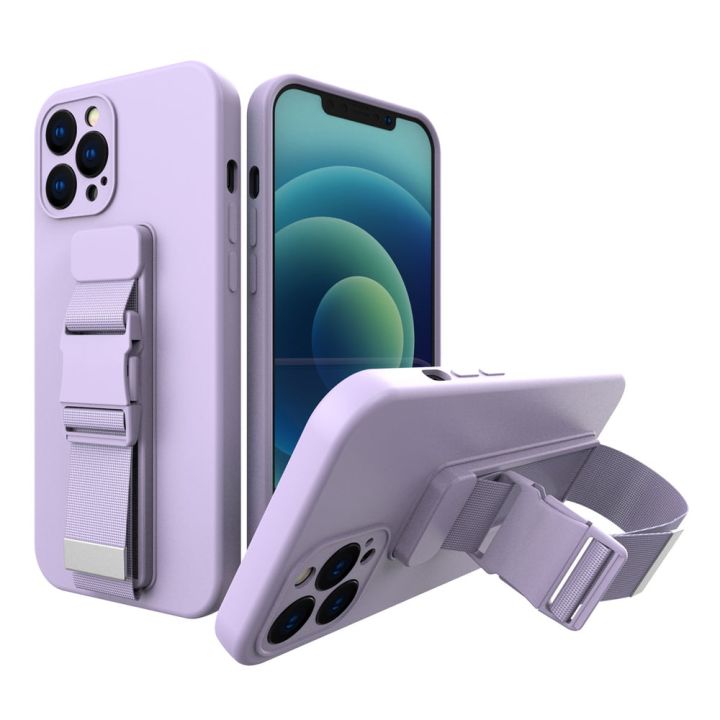 Hurtel Rope Back Cover Σιλικόνης 1mm Μωβ (iPhone 12 Pro Max)
