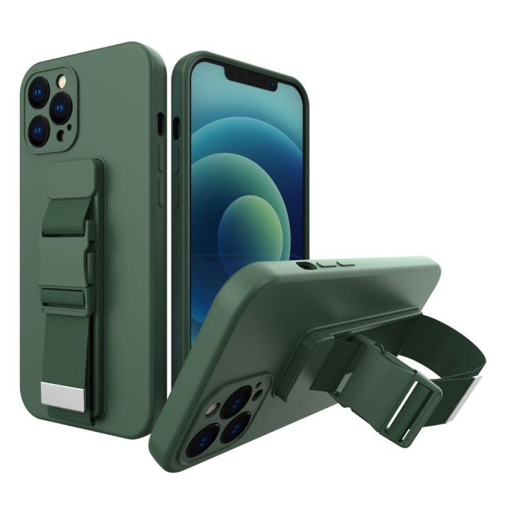Hurtel Rope Air Bag Back Cover Σιλικόνης 1mm Dark Green (Galaxy A32 5G)