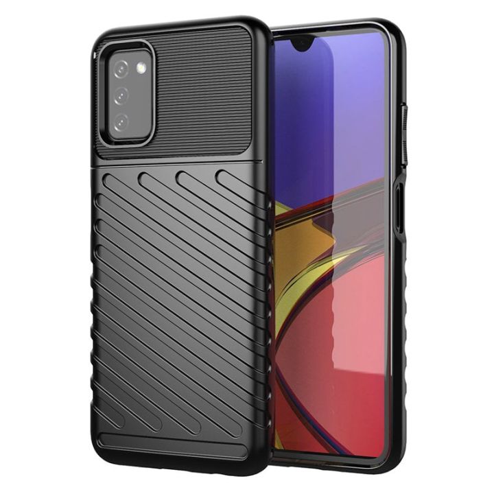Hurtel Thunder Back Cover Σιλικόνης Μαύρο (Galaxy A03s)