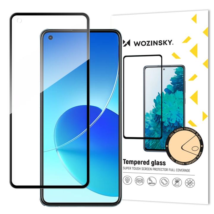 Wozinsky Super Tough Full Glue Full Face Tempered Glass Μαύρο (Oppo Reno6 4 G)