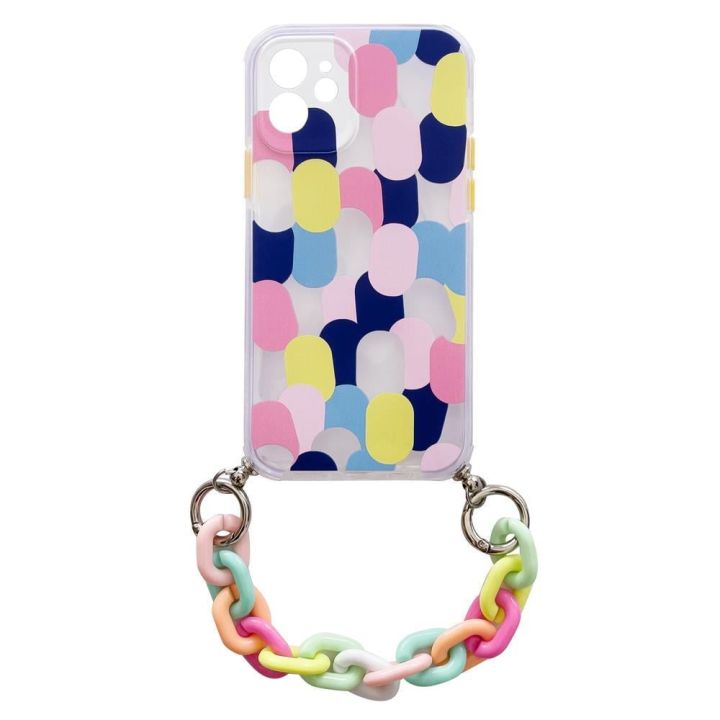 Hurtel Color Chain Flexible Back Cover Πλαστικό / Σιλικόνης Πολύχρωμο (iPhone 13 mini)