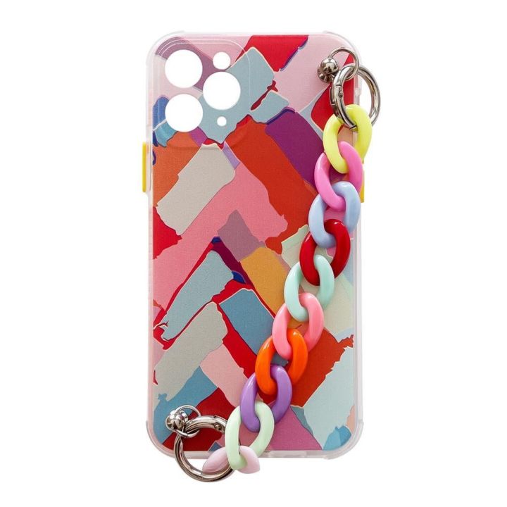 Hurtel Color Chain Flexible Back Cover Σιλικόνης Red/Pink (Galaxy A42)