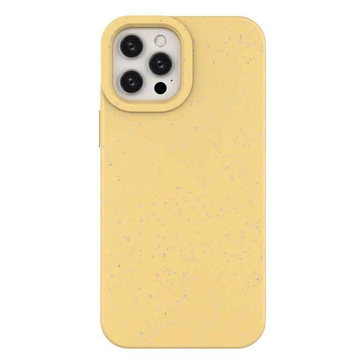 Hurtel Eco Back Cover Πλαστικό 2mm Κίτρινο (iPhone 12 Pro Max)