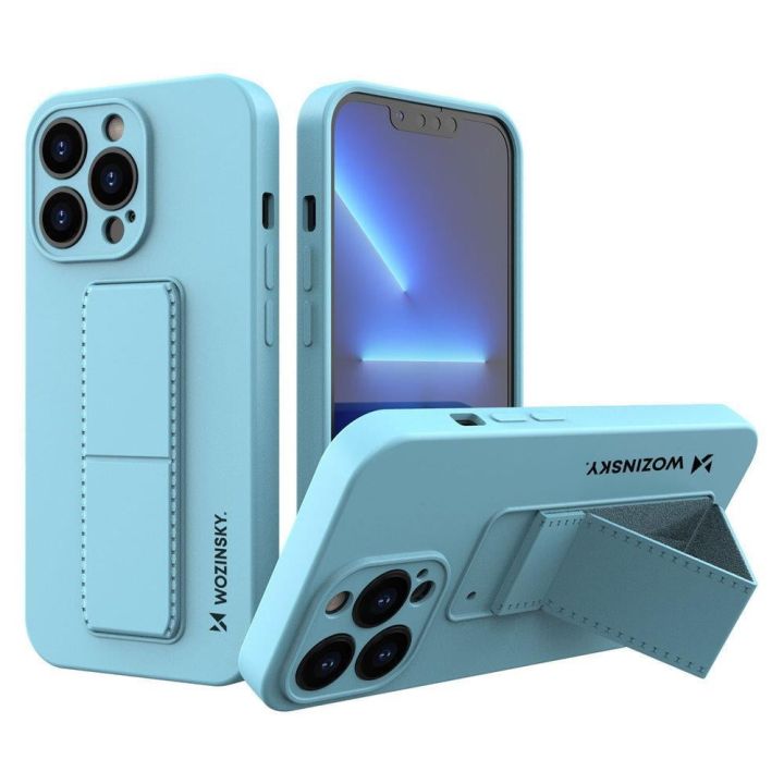 Wozinsky Kickstand Case Silicone Back Cover Σιλικόνης Γαλάζιο (iPhone 13 mini)