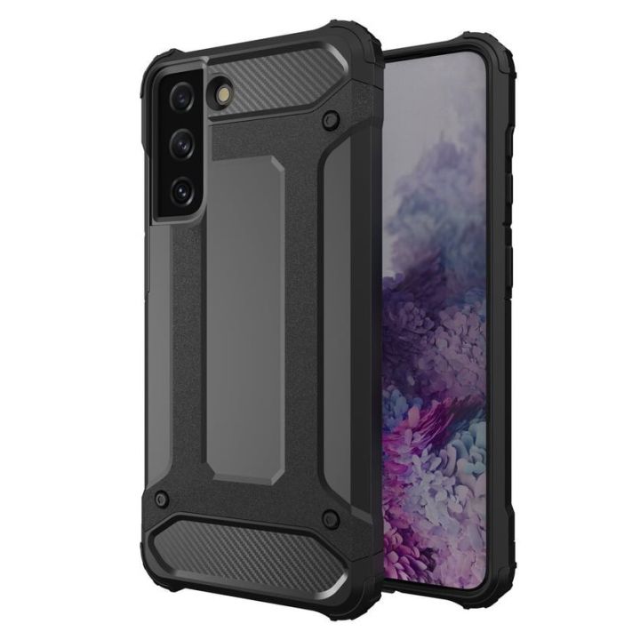 Hurtel Hybrid Armor Back Cover Πλαστικό Μαύρο (Galaxy S22+ 5G)