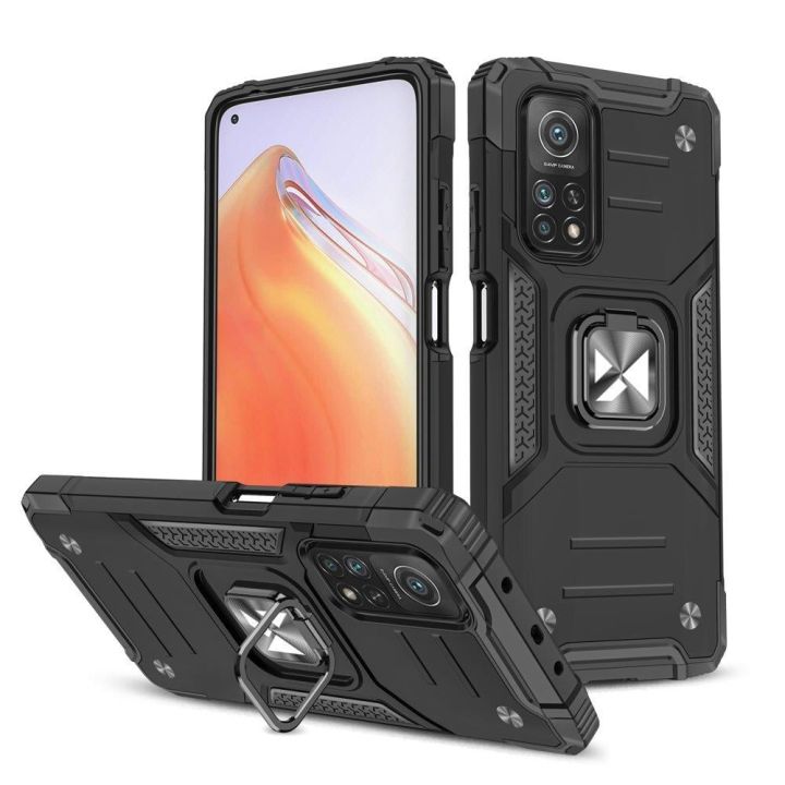 Wozinsky Ring Armor Back Cover Πλαστικό Μαύρο (Poco M4 Pro 5G / Redmi Note 11s 5G)