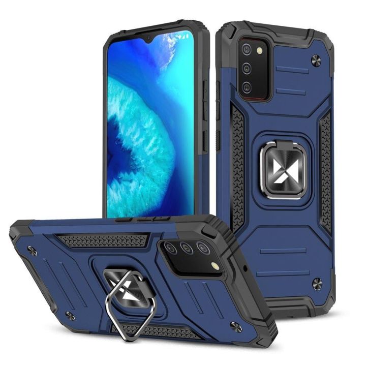 Wozinsky Ring Armor Back Cover Πλαστικό Μπλε (Galaxy A03s)