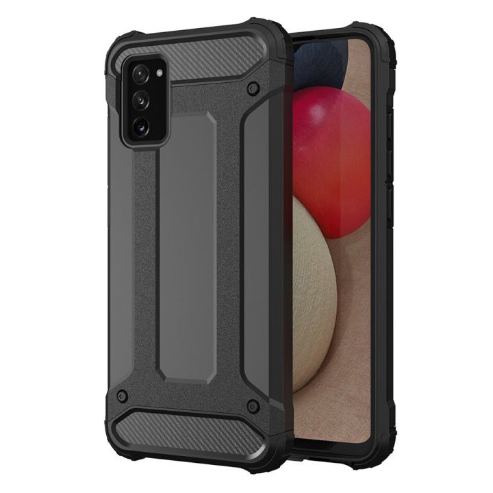 Hurtel Hybrid Armor Back Cover Πλαστικό Μαύρο (Galaxy A03s)