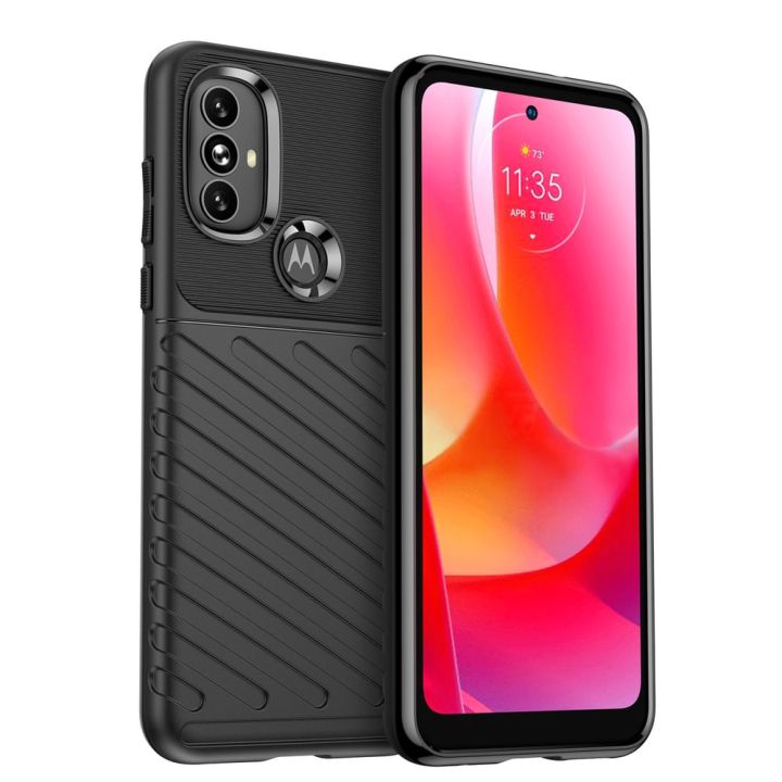 Hurtel Thunder Back Cover Σιλικόνης Μαύρο (Motorola Moto G Power 2022)
