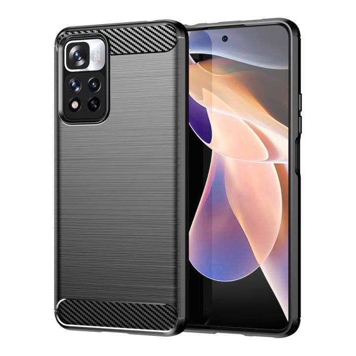 Hurtel Carbon Back Cover Πλαστικό Μαύρο (Xiaomi Poco X4 NFC)