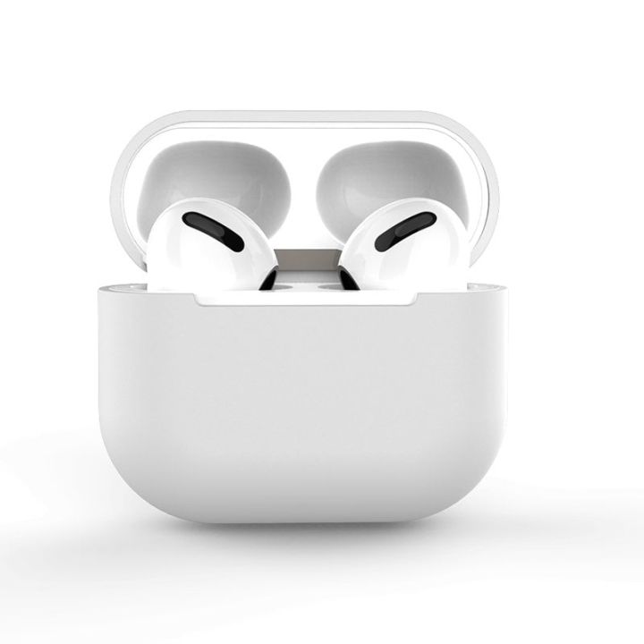 Hurtel Soft Touch Θήκη Σιλικόνης σε Λευκό χρώμα για Apple AirPods