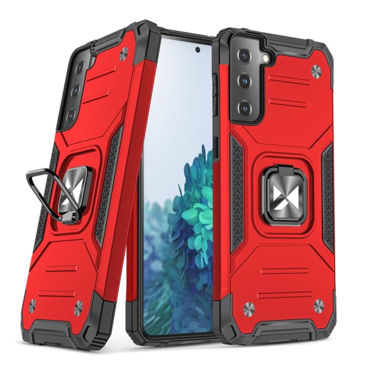 Wozinsky Ring Armor Back Cover Πλαστικό Κόκκινο (Galaxy S22+ 5G)