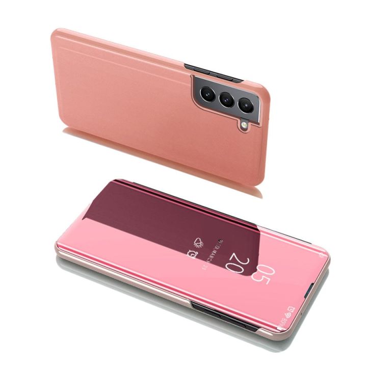 Hurtel Clear View Book Πλαστικό Ροζ (Galaxy S22+ 5G)