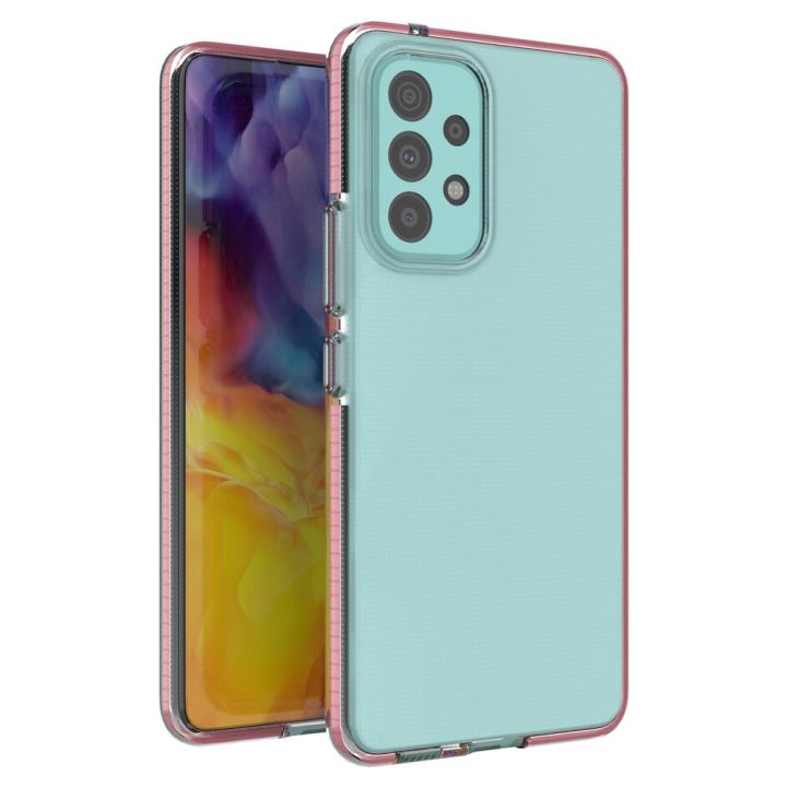 Hurtel Spring Back Cover Σιλικόνης 1mm Ροζ (Galaxy A73)