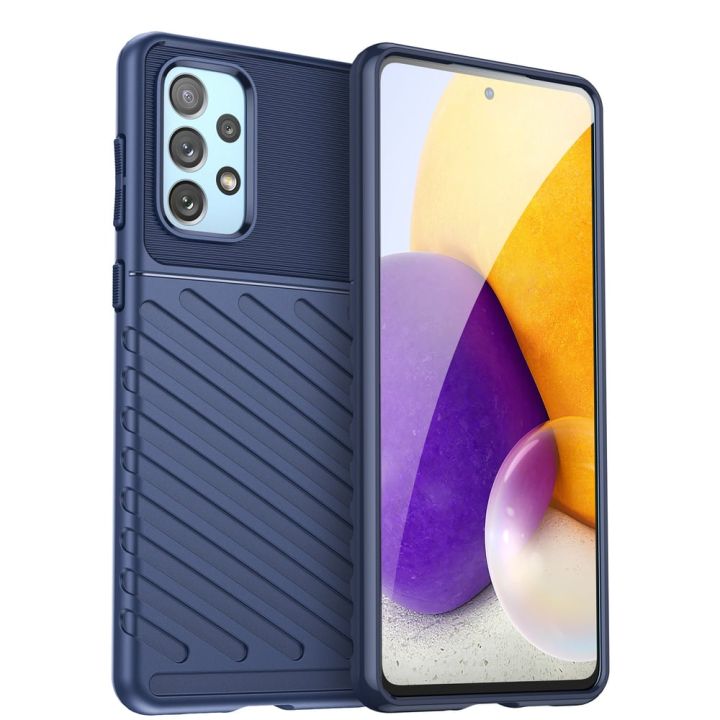 Hurtel Thunder Back Cover Σιλικόνης Μπλε (Galaxy A73)