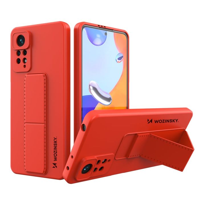 Wozinsky Kickstand Back Cover Σιλικόνης Κόκκινο (Poco X4 Pro 5G)