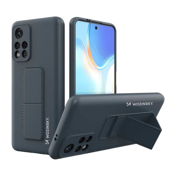 Wozinsky Kickstand Back Cover Σιλικόνης Navy Blue (Poco M4 Pro 5G / Redmi Note 11s 5G)