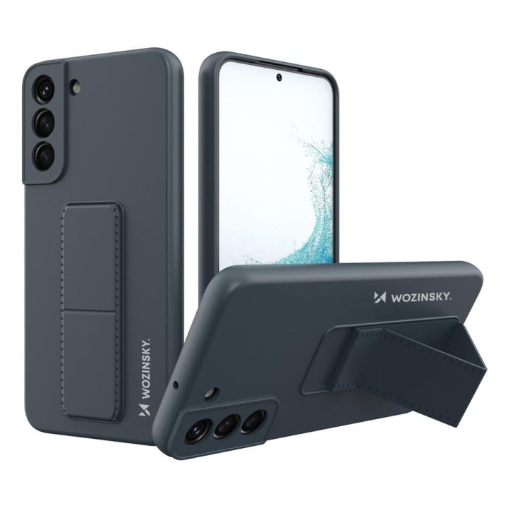 Wozinsky Kickstand Back Cover Σιλικόνης Navy Μπλε (Galaxy S22+ 5G)