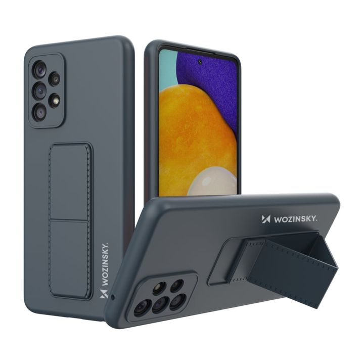 Wozinsky Kickstand Back Cover Σιλικόνης Navy Μπλε (Galaxy A73)