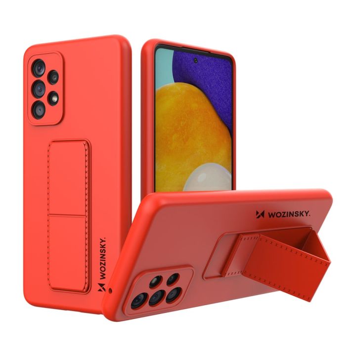 Wozinsky Kickstand Back Cover Σιλικόνης Μαγνητικό Κόκκινο (Galaxy A73)