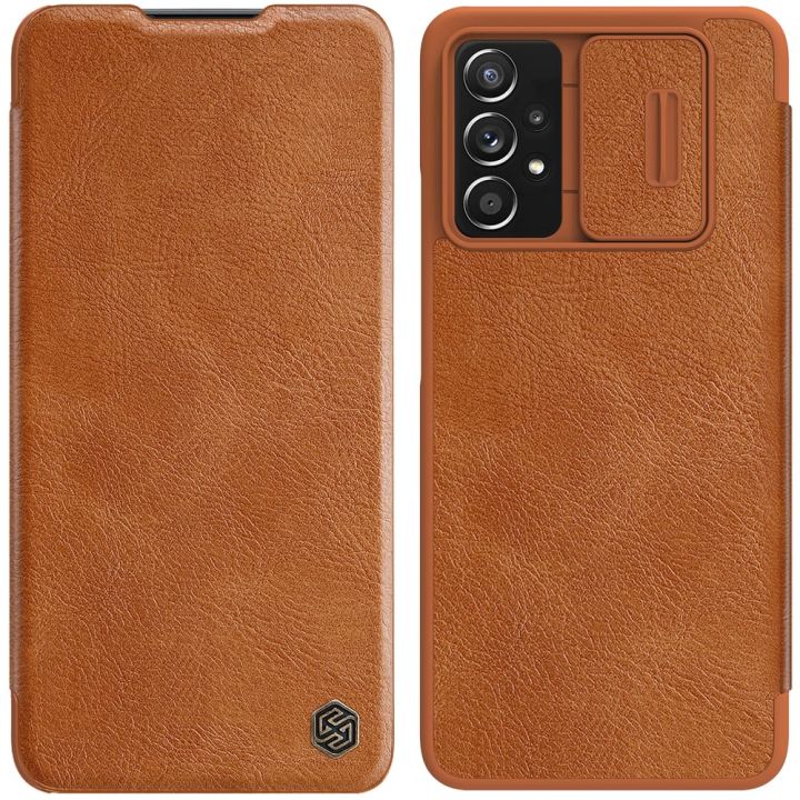 Nillkin Qin Pro Book Δερματίνης Καφέ (Galaxy A73)