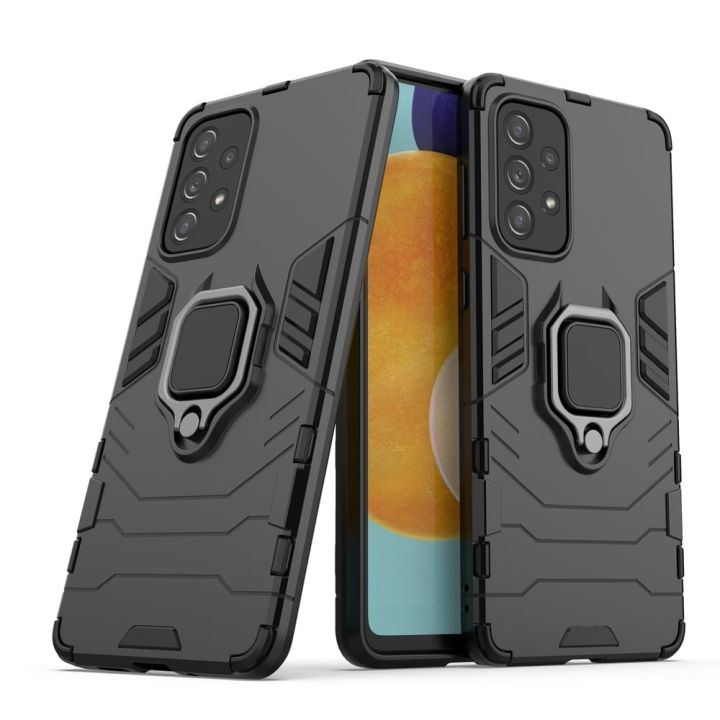 Hurtel Ring Armor Back Cover Πλαστικό Μαύρο (Galaxy A73)