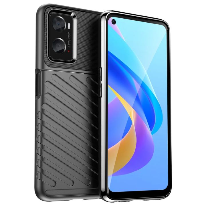 Hurtel Thunder Back Cover Σιλικόνης Μαύρο (Realme 9i)
