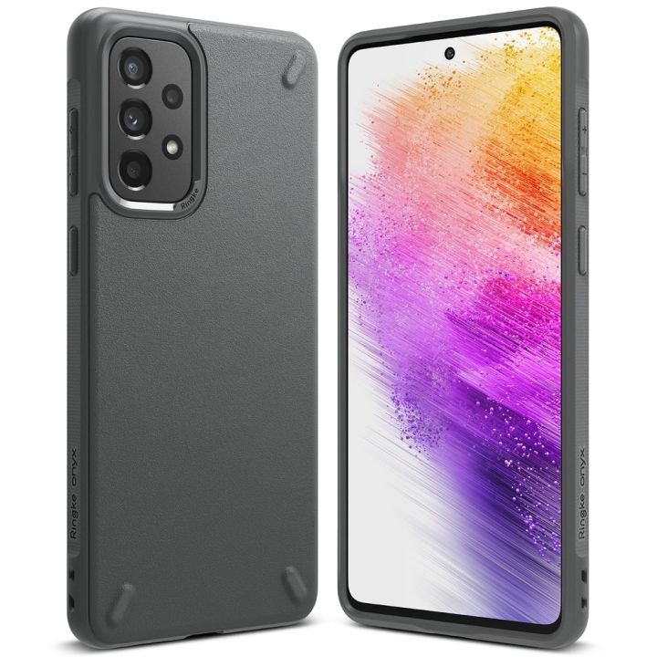 Ringke Onyx Back Cover Σιλικόνης Γκρι (Galaxy A73)