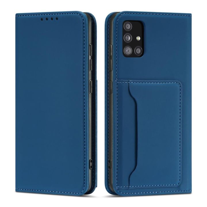 Hurtel Magnet Card Wallet Δερματίνης Μπλε (Galaxy A13 5G)