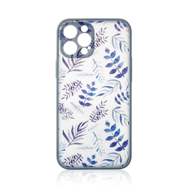 Hurtel Design Back Cover Σιλικόνης Flower Dark Blue (iPhone 12 Pro Max)