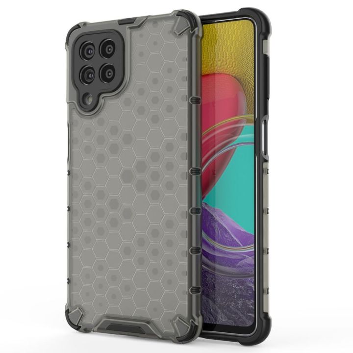 Hurtel Honeycomb Back Cover Σιλικόνης Μαύρο (Galaxy M53 5G)