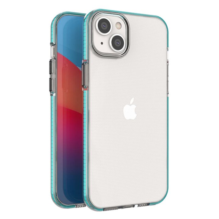 Hurtel Spring Back Cover Σιλικόνης 1mm Light Blue (iPhone 14 Plus)