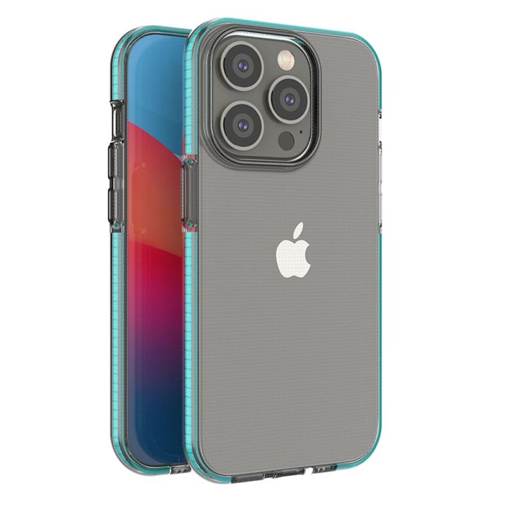 Hurtel Spring Back Cover Σιλικόνης 1mm Light Blue (iPhone 14 Pro)