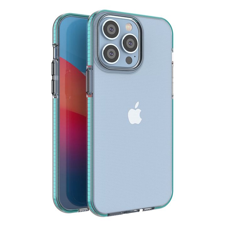 Hurtel Spring Back Cover Σιλικόνης 1mm Light Blue (iPhone 14 Pro Max)